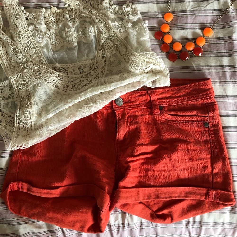 Burnt orange shorts